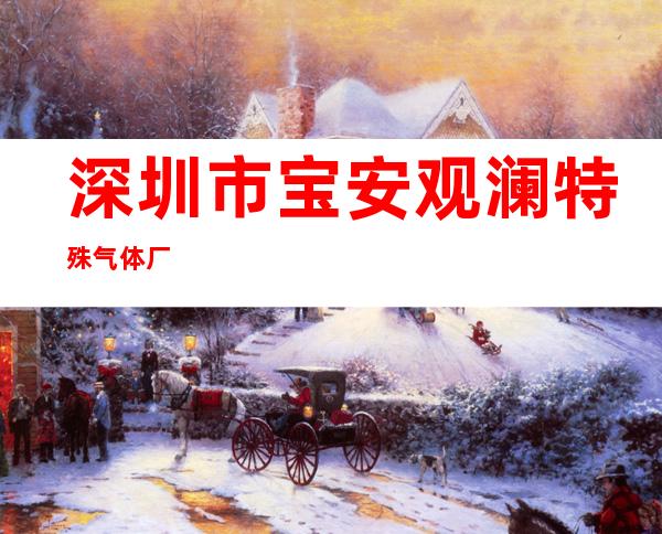 深圳市宝安观澜特殊气体厂